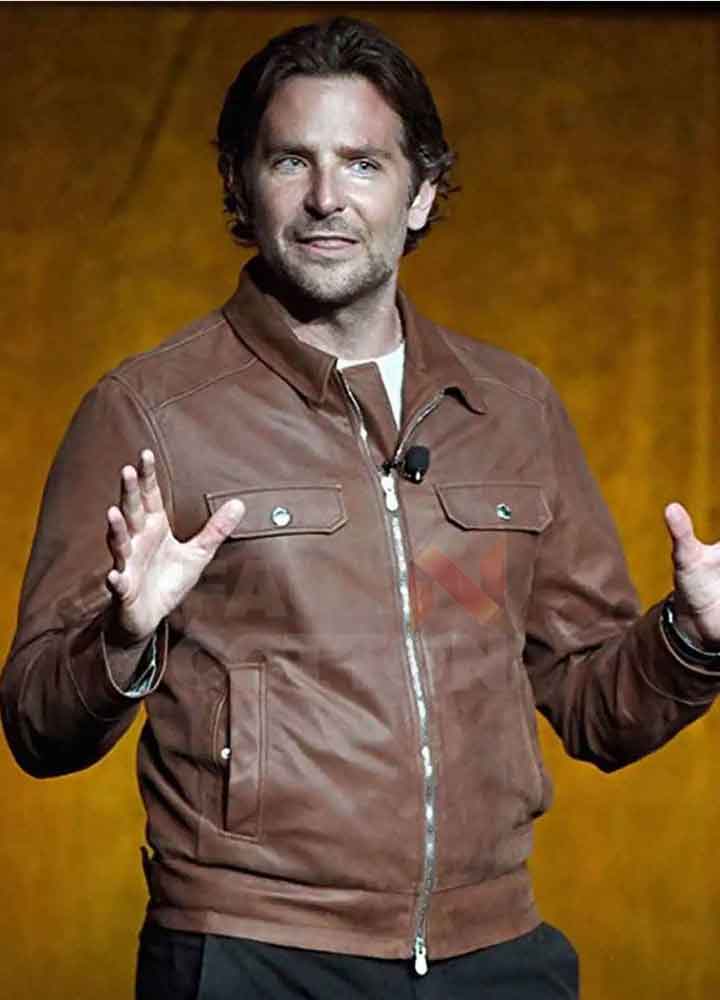 A Star Is Born Bradley Cooper (Jackson Maine) Brown Leather Jacket